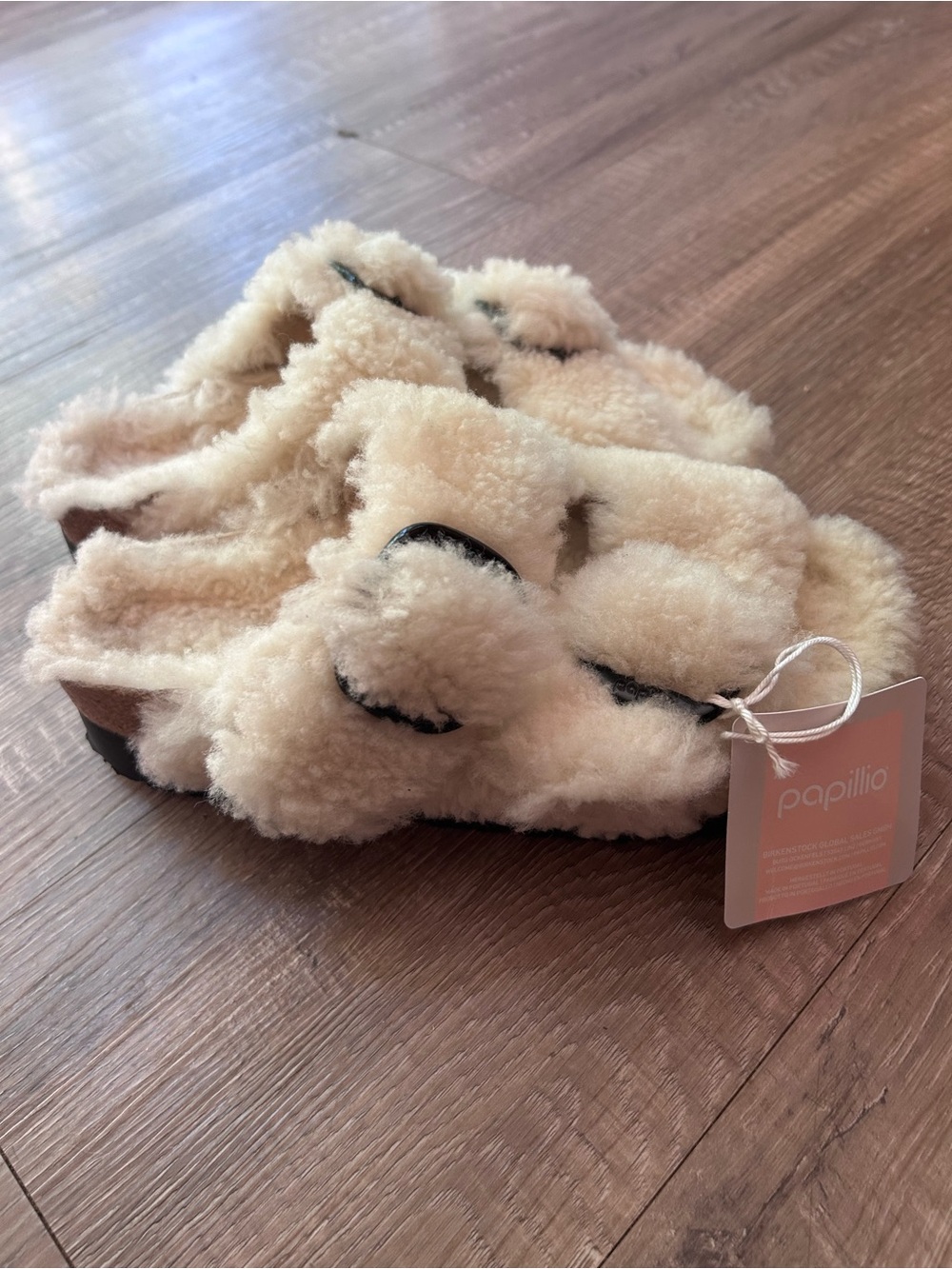 Papillio by Birkenstock Big Buckle Shearling - Size 37 - New without box - Picture 3 of 7
